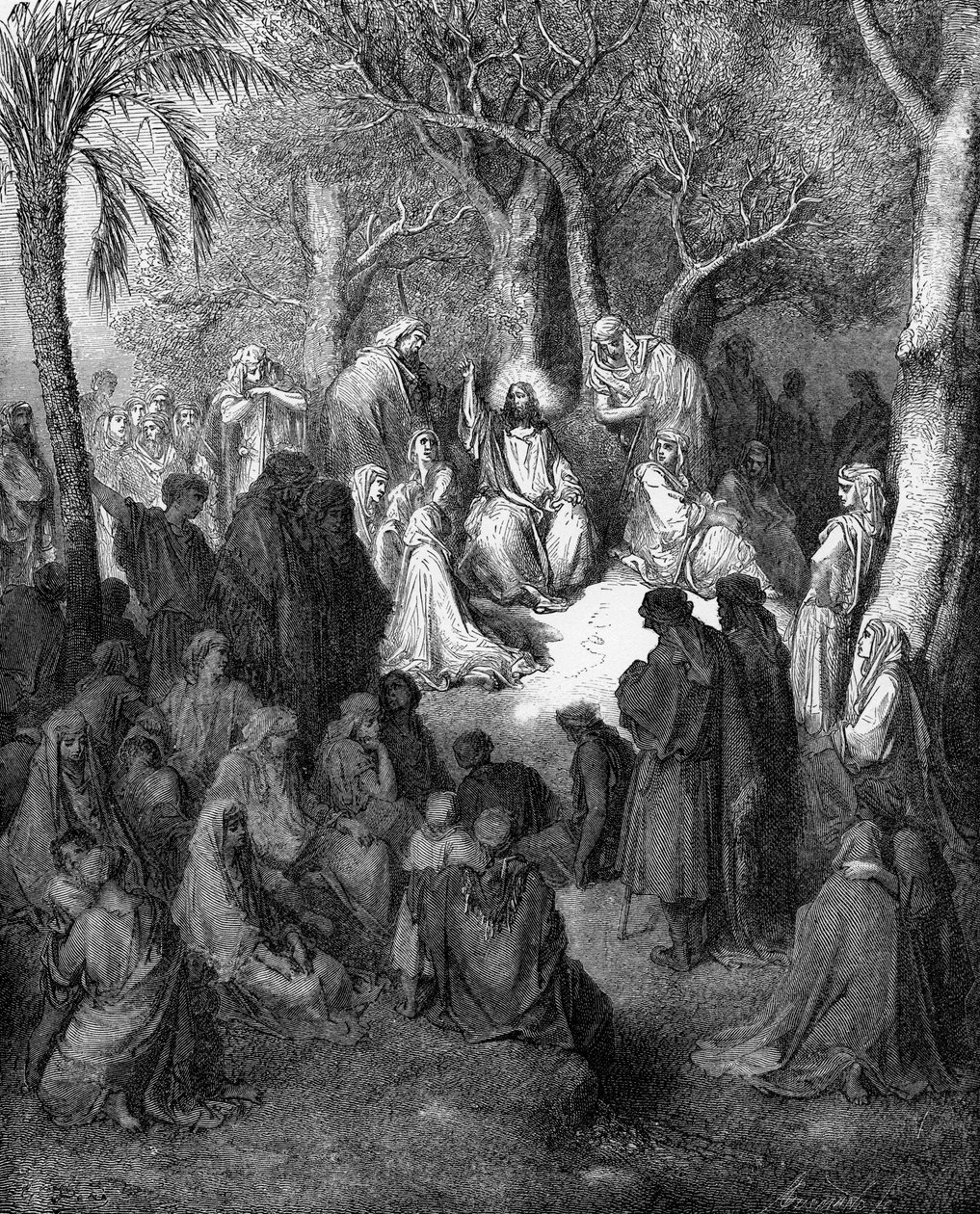 Kazanie na Górze autorstwa Gustave Dore