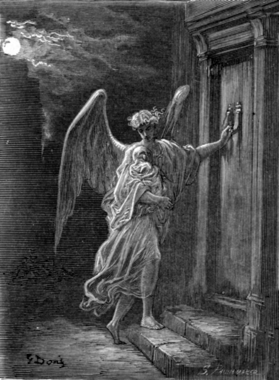 „Anioł i sierota”, 1872. autorstwa Gustave Dore