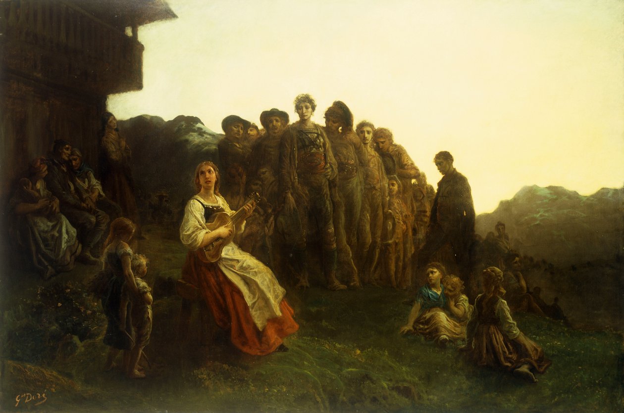 Balladeer autorstwa Gustave Dore
