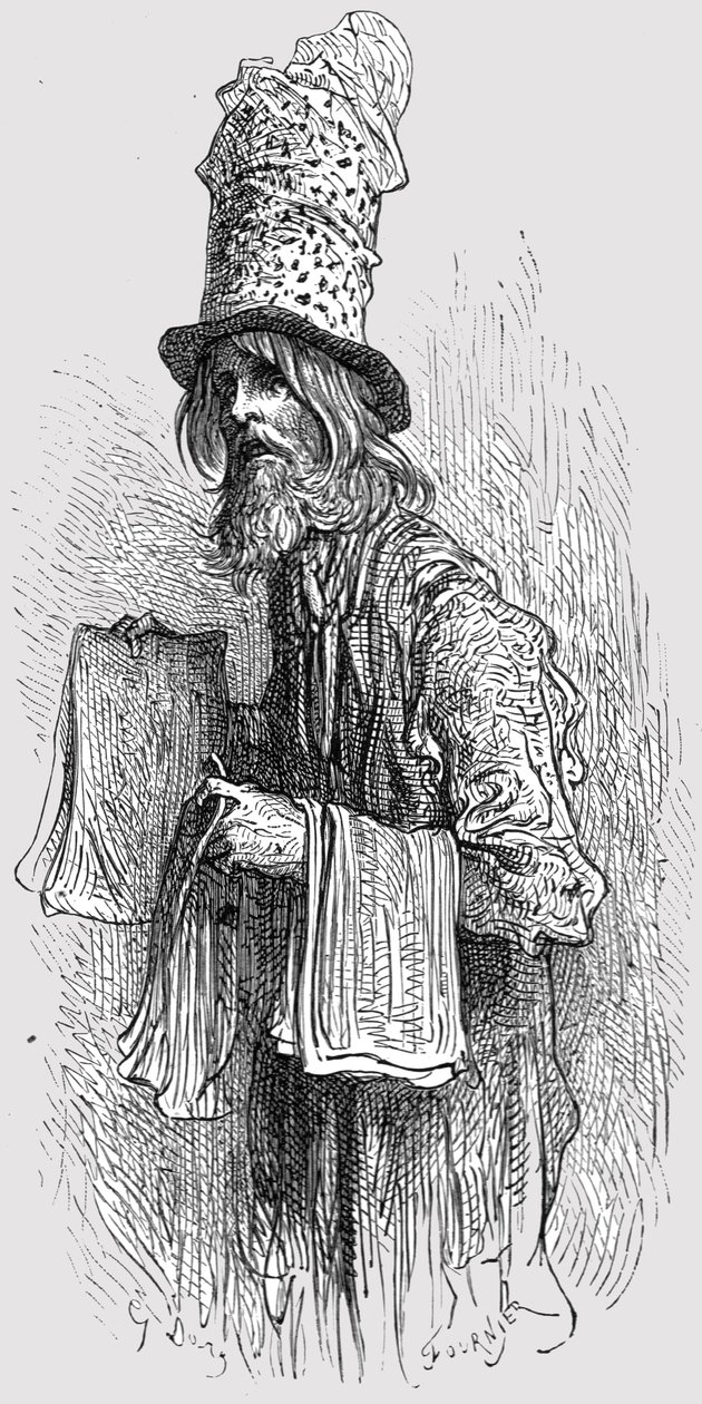 „Mucha kupiec papieru”, 1872. autorstwa Gustave Dore