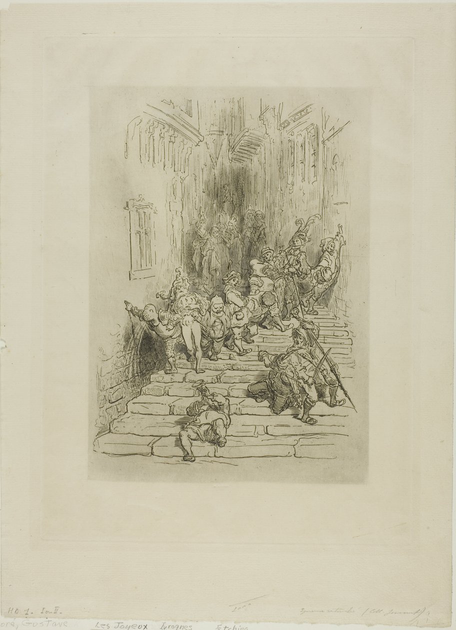 Szczęśliwi pijacy autorstwa Gustave Dore