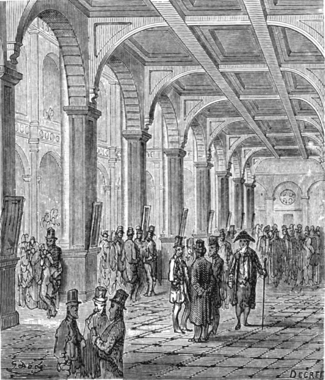 „Królewska Giełda”, 1872. autorstwa Gustave Dore