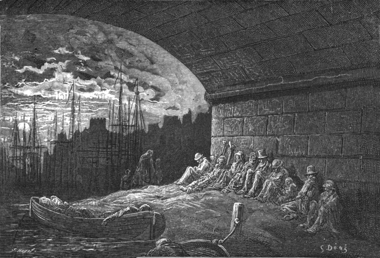 „Pod łukami”, 1872. autorstwa Gustave Dore