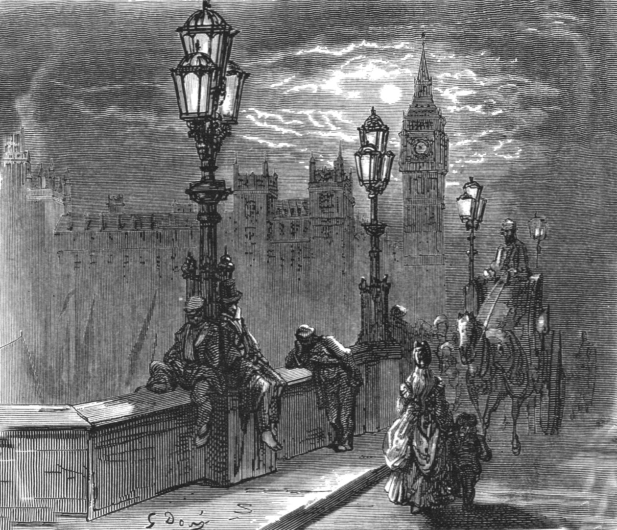 „Nabrzeże Wiktorii”, 1872 r. autorstwa Gustave Dore