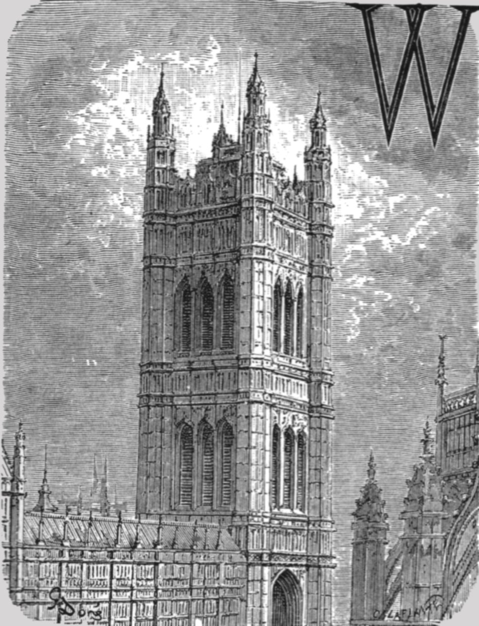 "Wieża Wiktorii", 1872. autorstwa Gustave Dore
