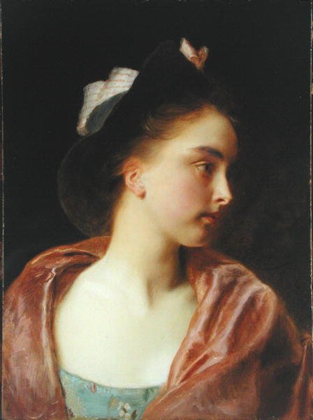 Maud (olej na kołysce panelu) autorstwa Gustave Jacquet