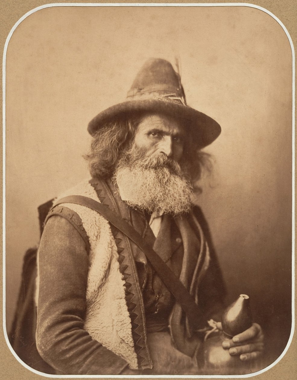 [Włoski muzyk uliczny], ca. 1856. autorstwa Gustave Le Gray