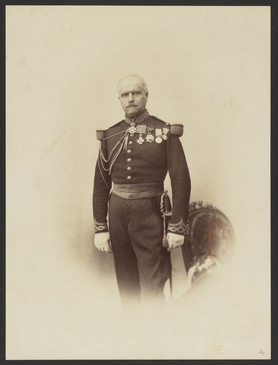 Pułkownik Raoult autorstwa Gustave Le Gray