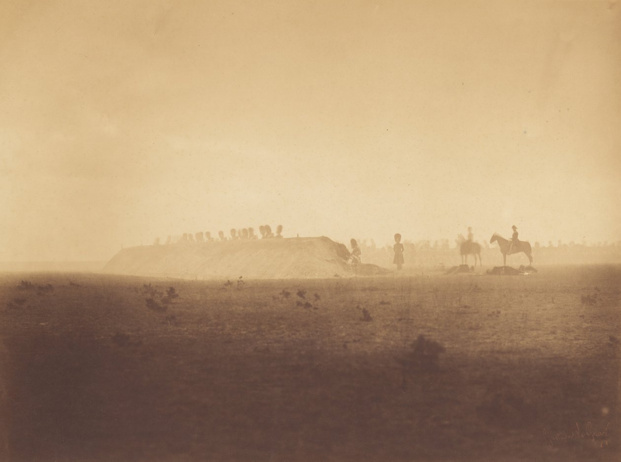 [Formacja musztry, Camp de Châlons]. autorstwa Gustave Le Gray