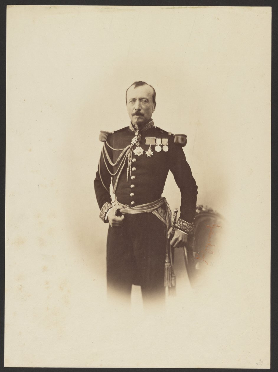 Generał Cassaignolles autorstwa Gustave Le Gray
