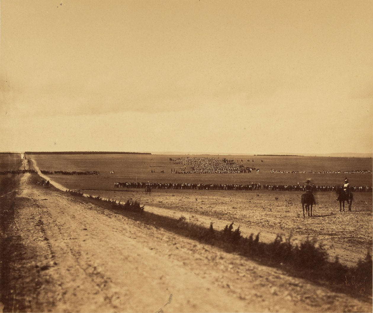 [Manewry, Camp de Chalons]. autorstwa Gustave Le Gray