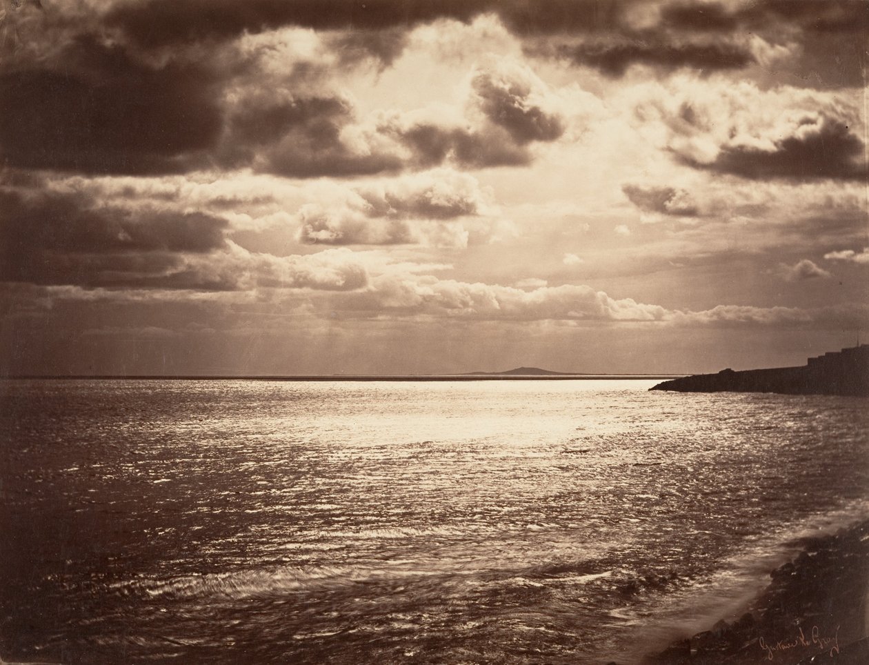 Morze Śródziemne - Sete, 1857. autorstwa Gustave Le Gray