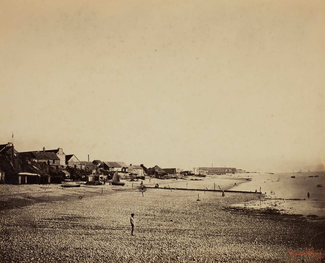 Plaża w Sainte-Adresse autorstwa Gustave Le Gray