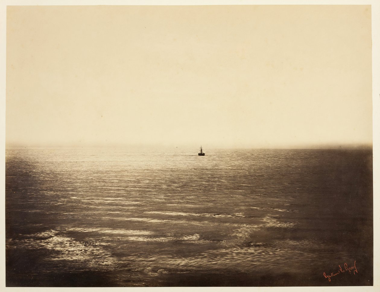 Parowiec, 1856. autorstwa Gustave Le Gray