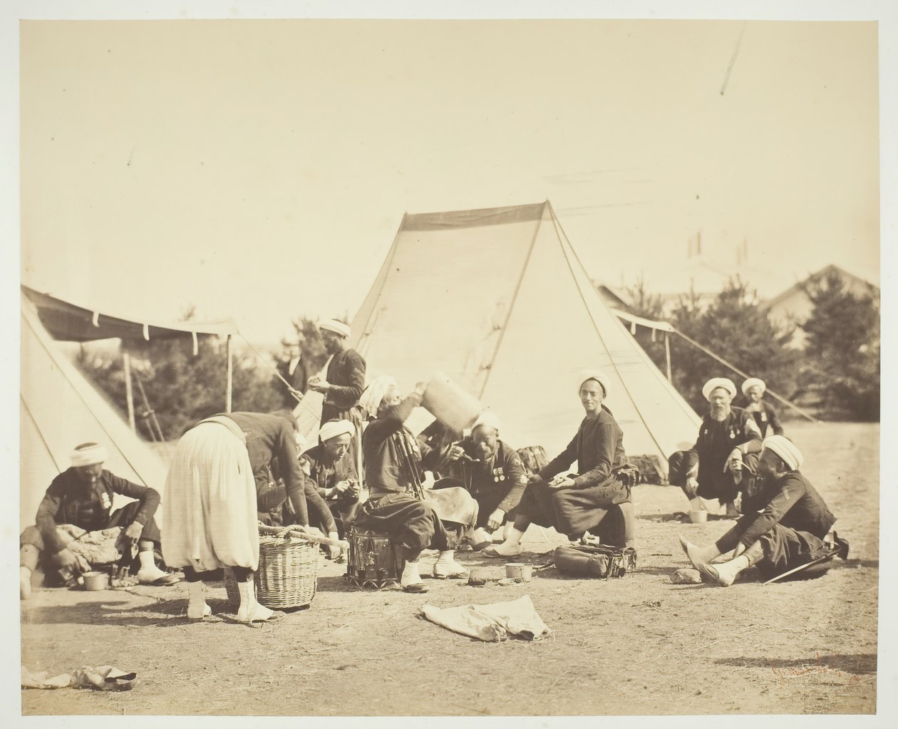 Bez tytułu [Zouaves], 1857. autorstwa Gustave Le Gray