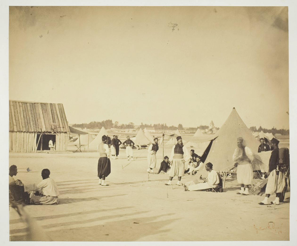 Bez tytułu Zouaves, 1857. autorstwa Gustave Le Gray
