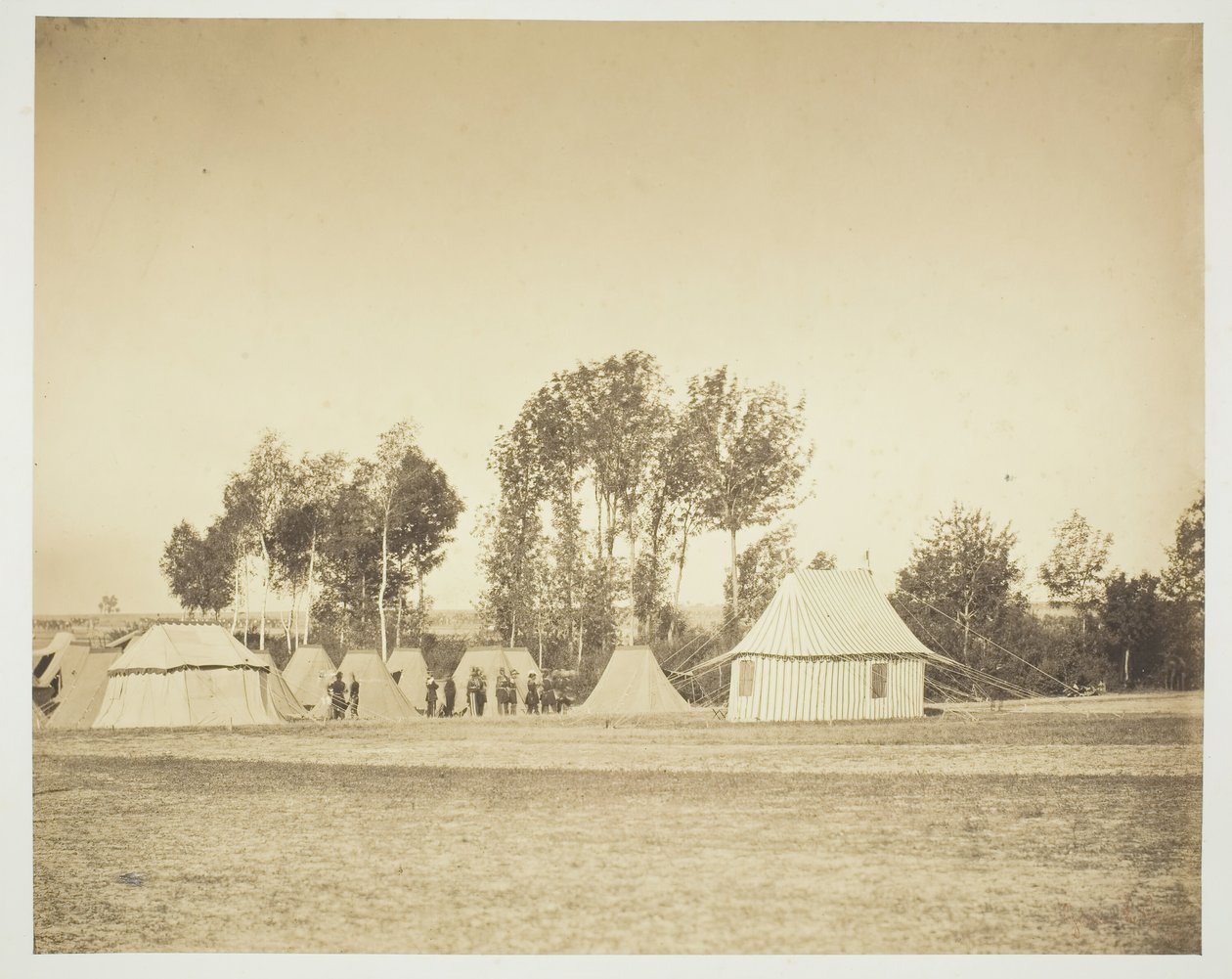 Bez tytułu [oficerowie], 1857. autorstwa Gustave Le Gray