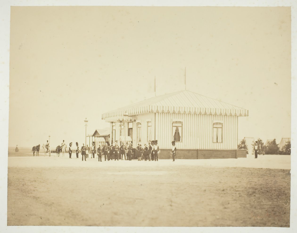 Bez tytułu [oficerowie i dygnitarze], 1857. autorstwa Gustave Le Gray
