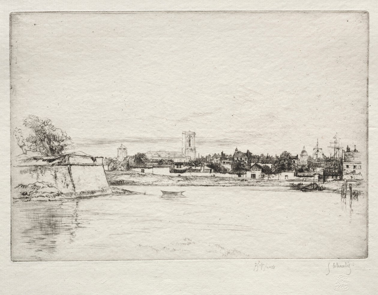 Le Petit St. Eloi, La Rochelle. autorstwa Gustave Leheutre