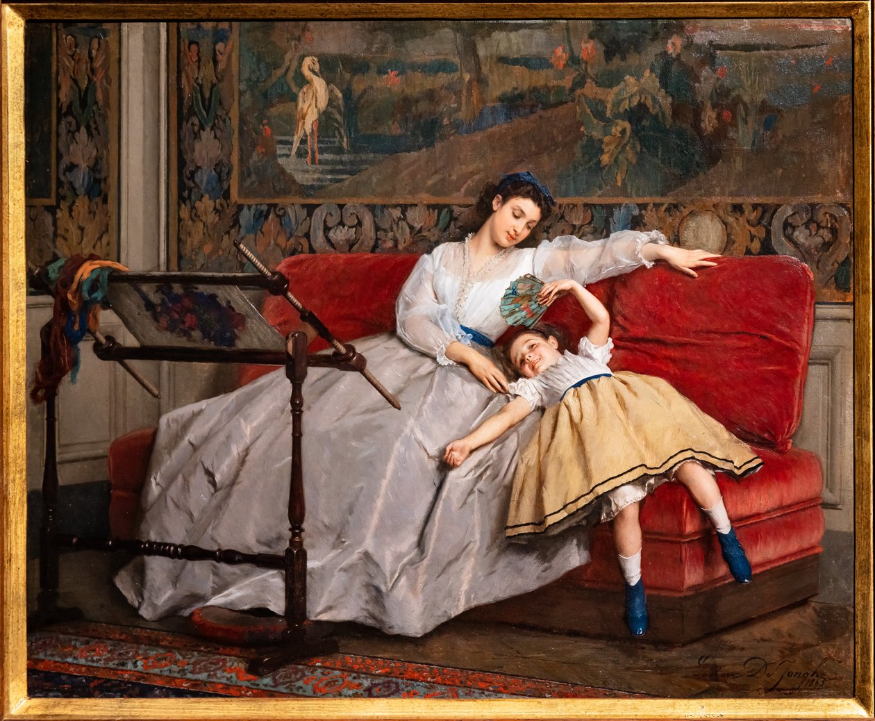 Radości macierzyństwa autorstwa Gustave Léonard de Jonghe