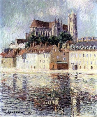 Katedra w Auxerre autorstwa Gustave Loiseau