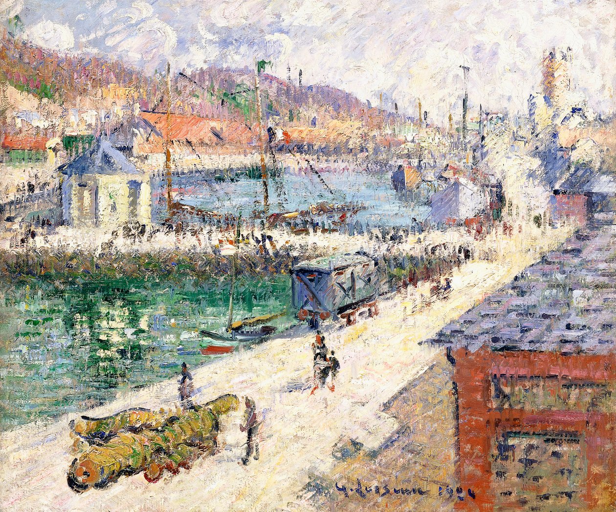 Port Fecamp, 1924 autorstwa Gustave Loiseau