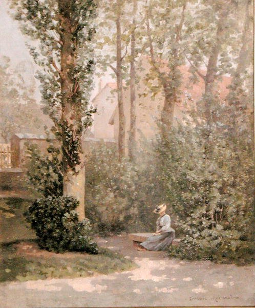 W parku (olej na płótnie) autorstwa Gustave Maincent