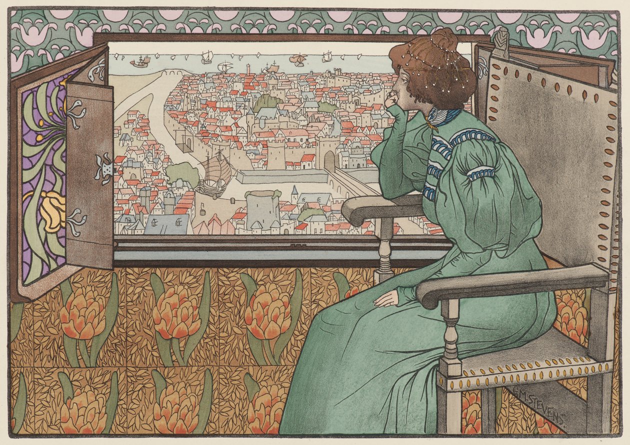 Solveig, około 1897 r. autorstwa Gustave Max Stevens