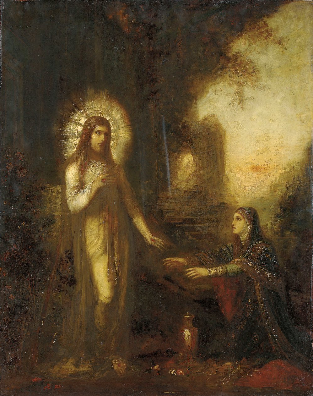 Chrystus i Maria Magdalena autorstwa Gustave Moreau