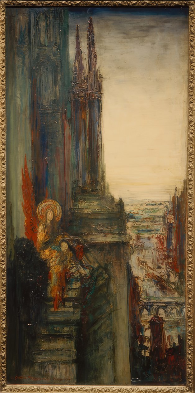 Wędrujące anioły autorstwa Gustave Moreau