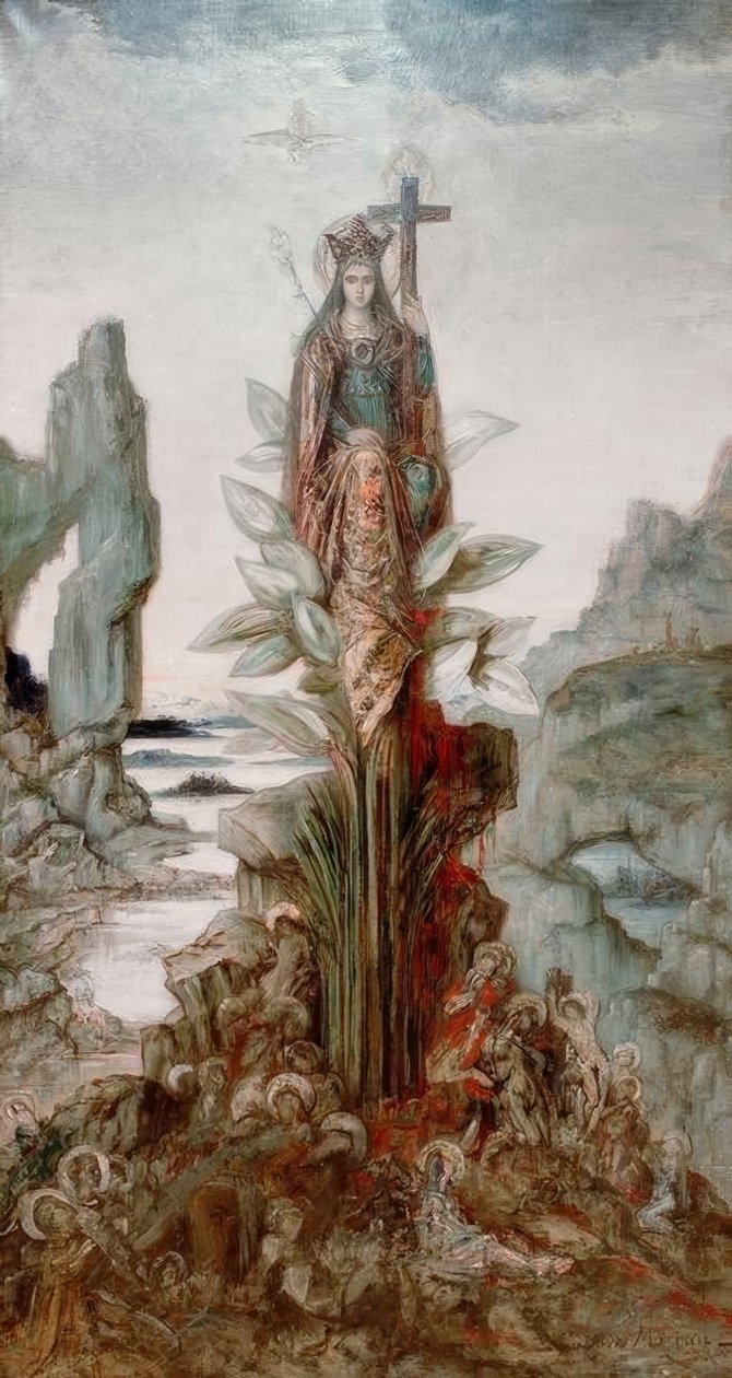 Mistyczny kwiat autorstwa Gustave Moreau