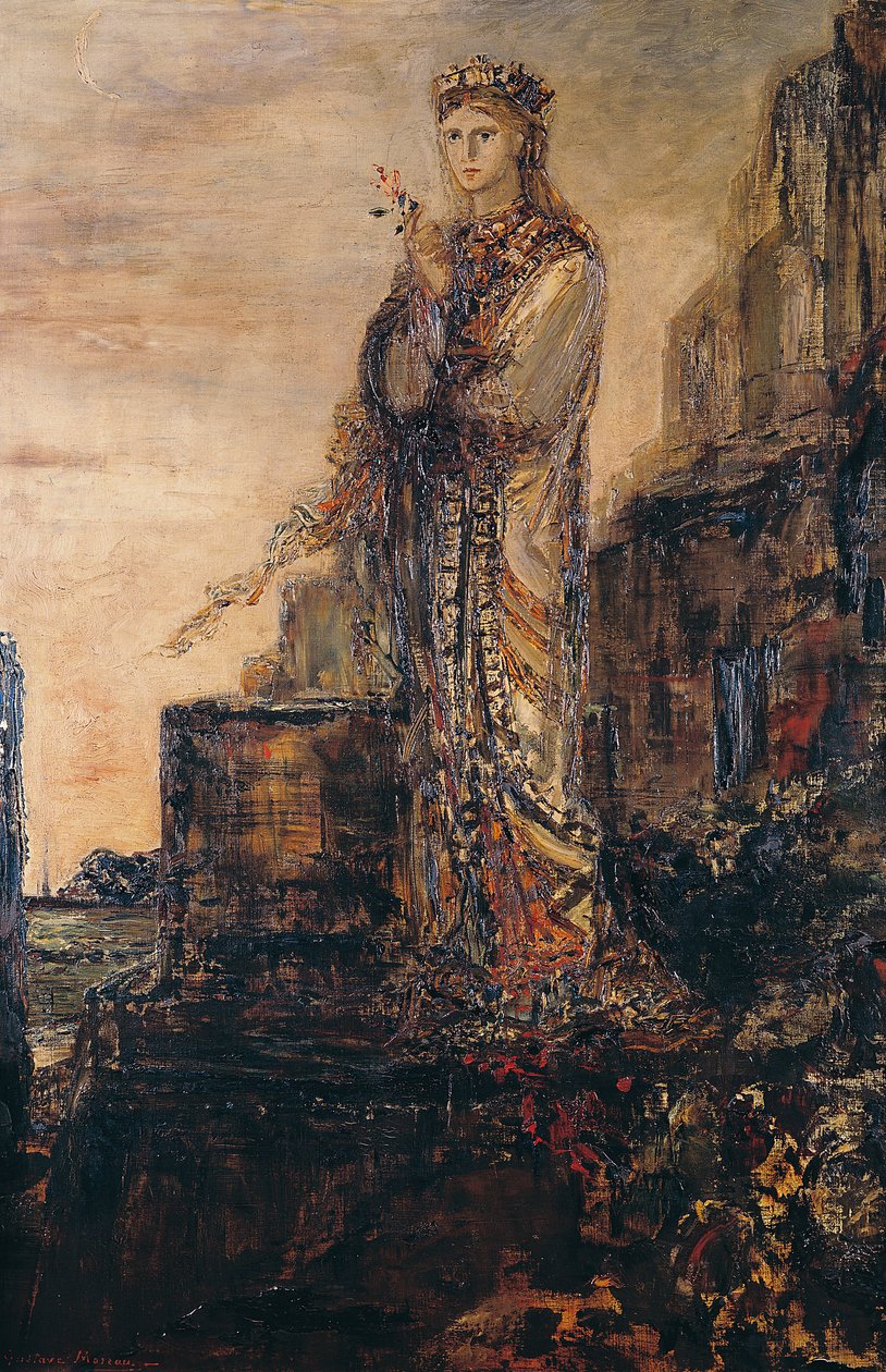 Helen na murach Troi autorstwa Gustave Moreau