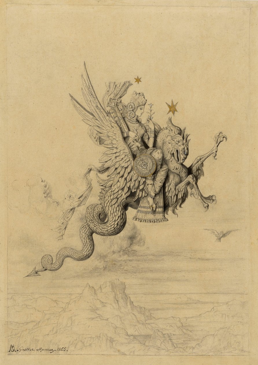 La Peri (podmiot mitologiczny) autorstwa Gustave Moreau
