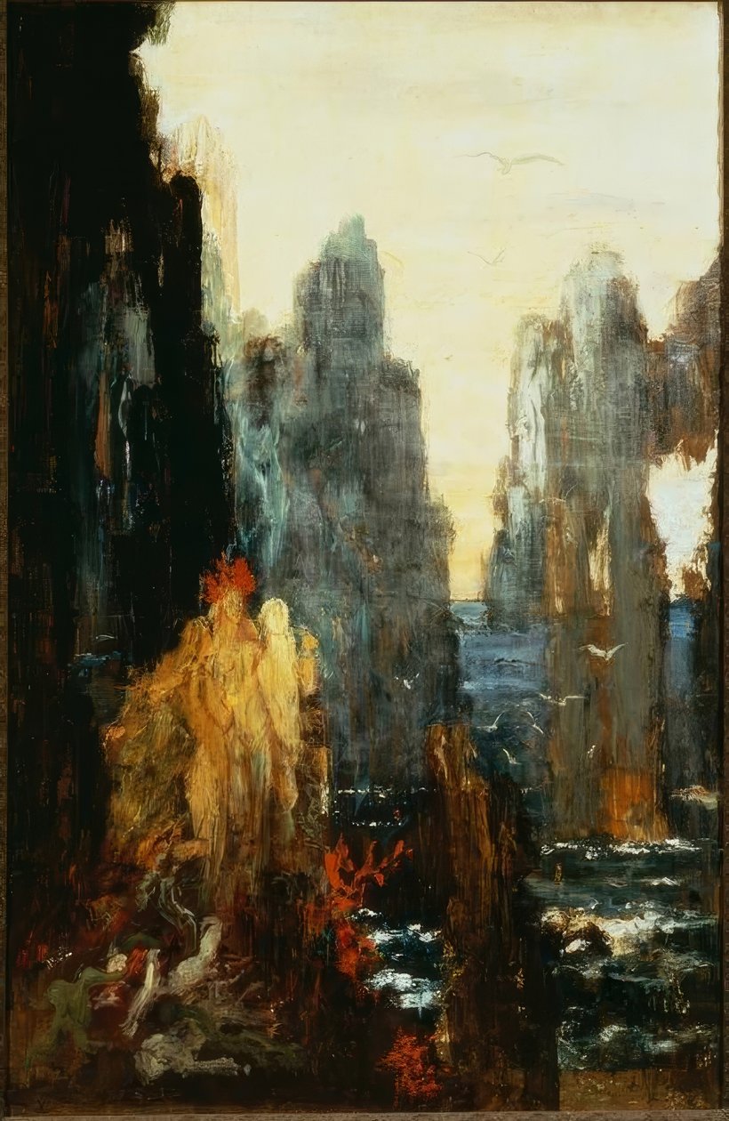 Syreny autorstwa Gustave Moreau