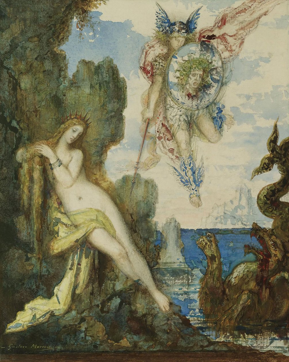 Perseusz i Andromeda, 1882. autorstwa Gustave Moreau