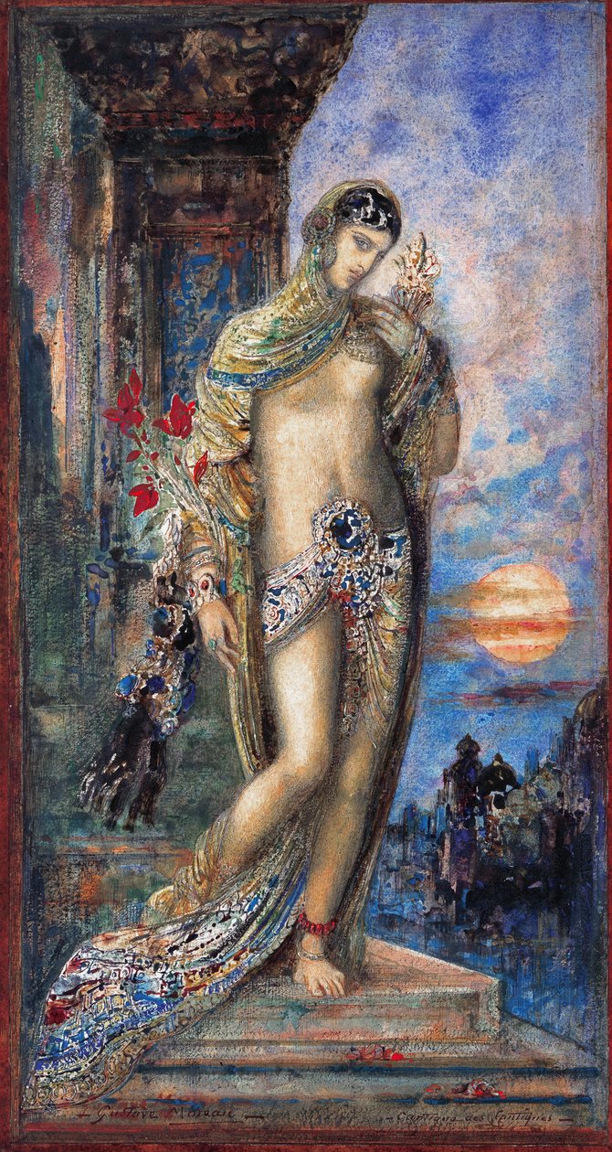 Pieśń nad Pieśniami (Cantique des Cantiques) autorstwa Gustave Moreau