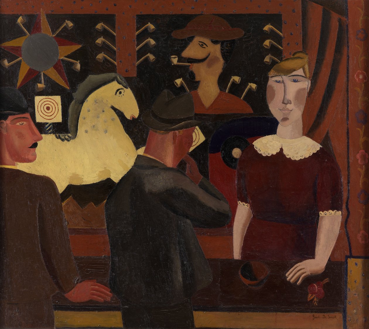 Strzelnica (olej na płótnie) autorstwa Gustave de Smet