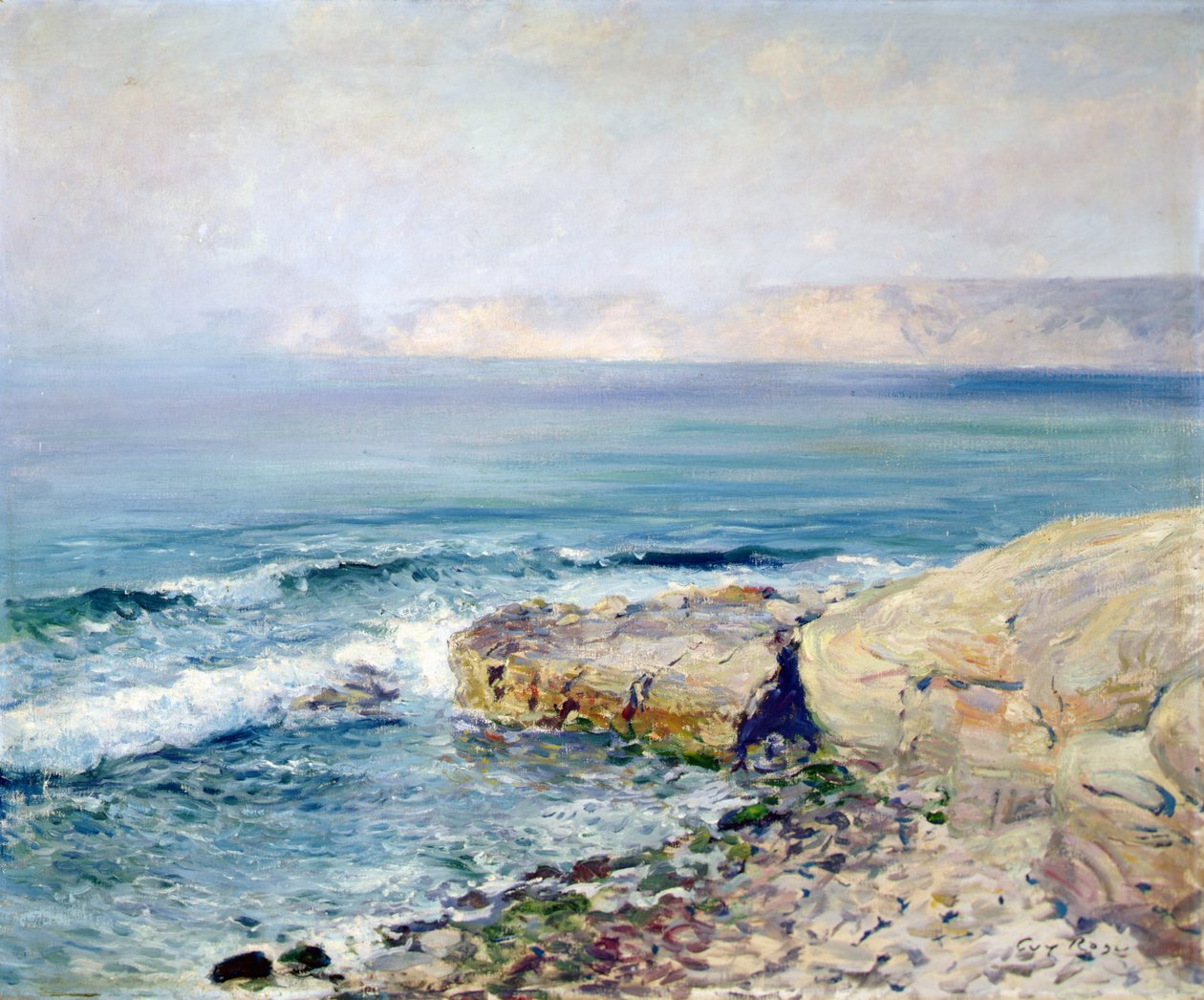 Nadchodząca mgła (olej na płótnie) autorstwa Guy Rose
