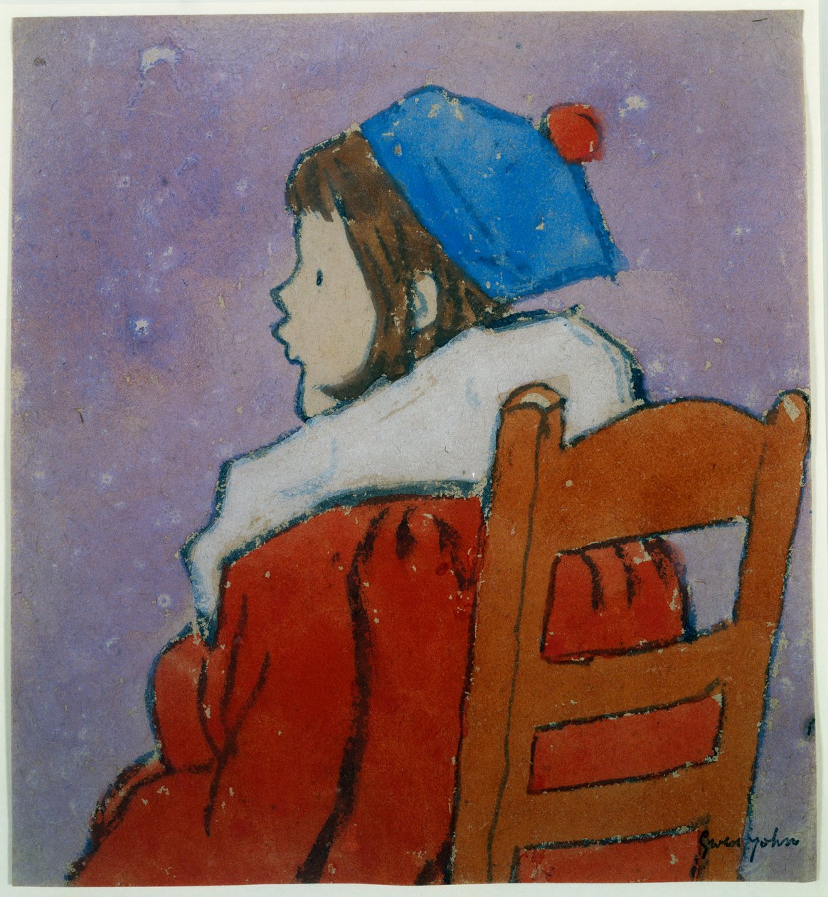 Profil Petita, ok. 1920 autorstwa Gwen John