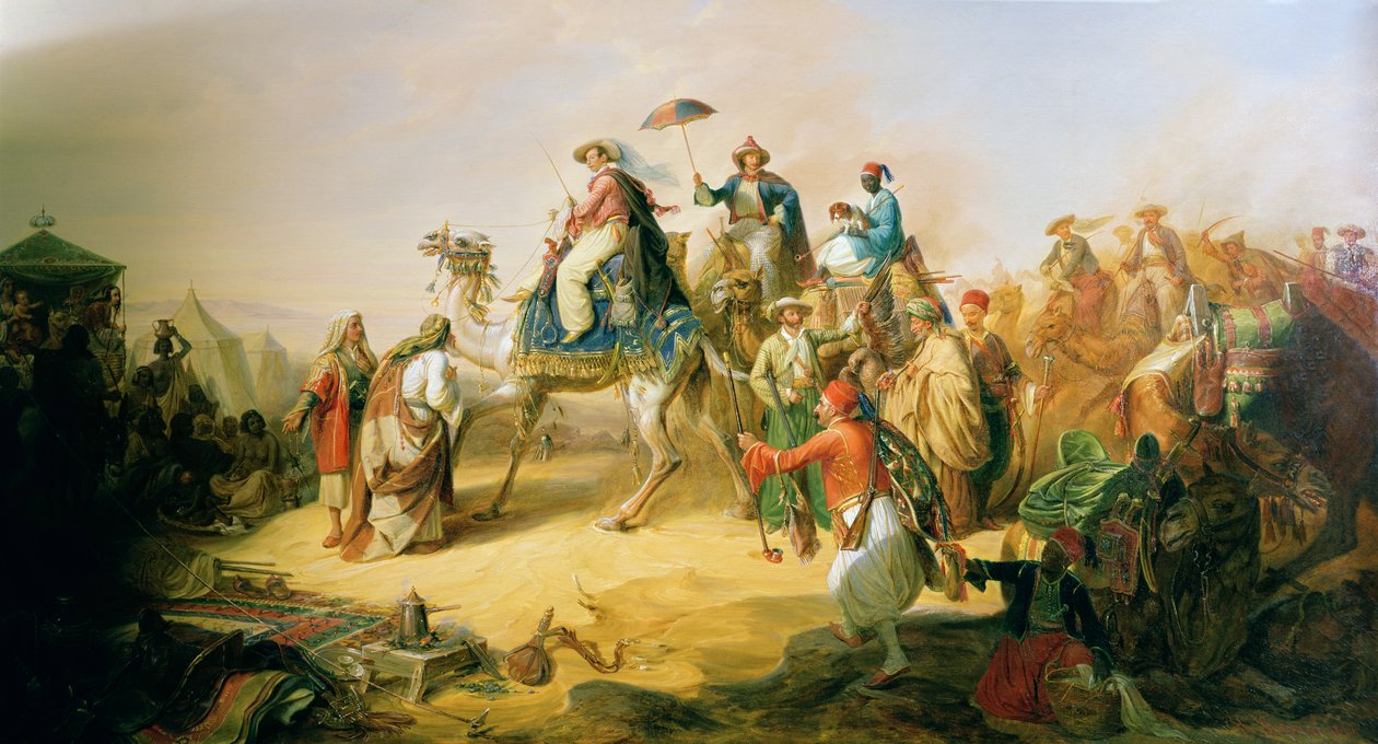 Książę Albrecht von Preussen podczas podróży na Wschód w 1843 r. autorstwa H. Kretschmer