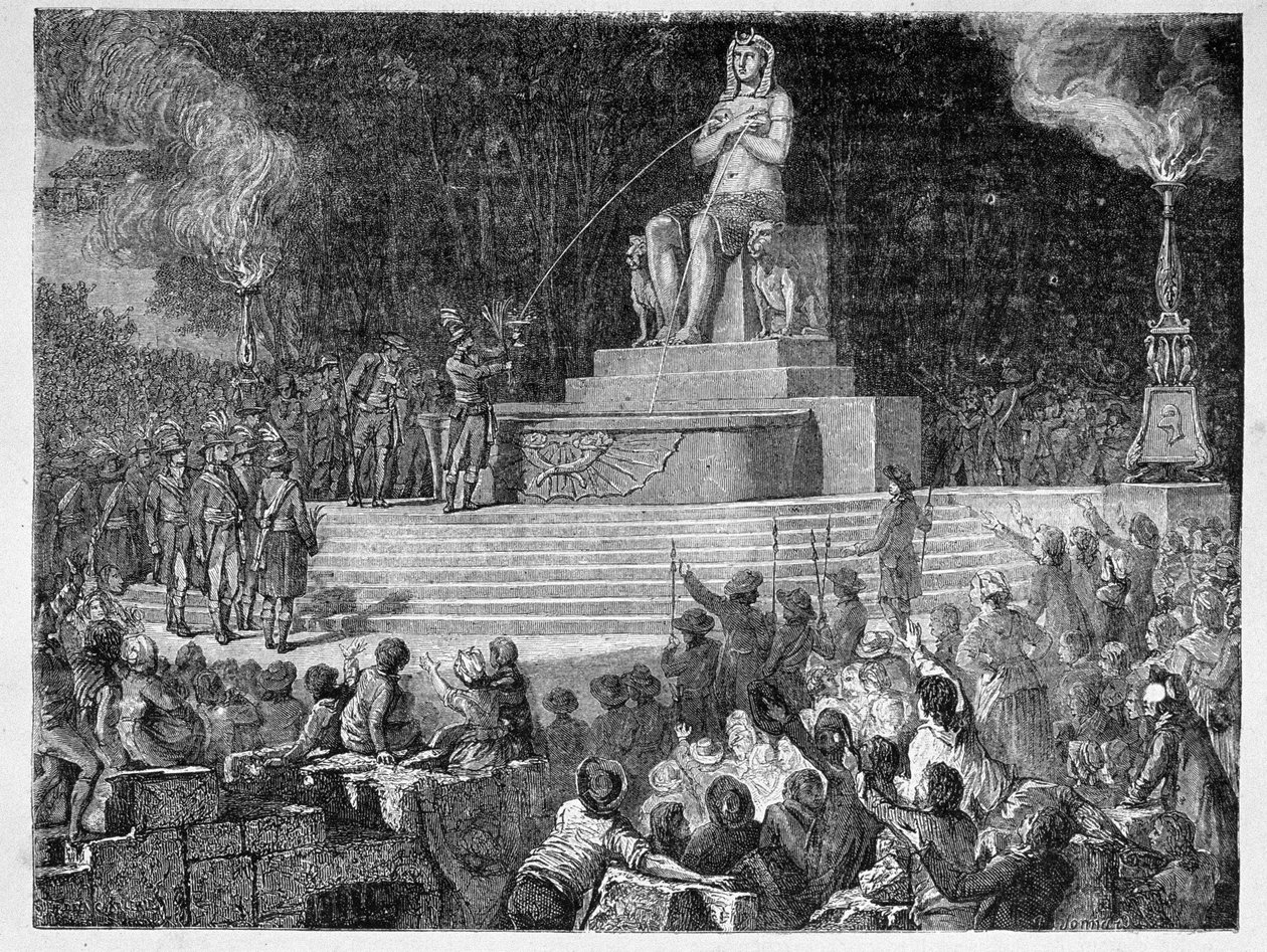 د اساسي قانون د منلو لمانځل، د اګست په 10 مه 1793، د جونارد پولي لخوا نقش شوی autorstwa H. de la Charlerie