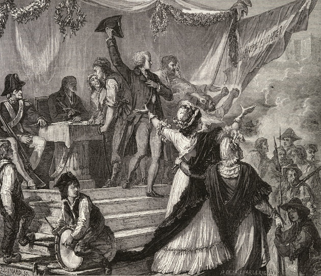 Zaciąg ochotników do Gwardii Narodowej w 1791 r. autorstwa H. de la Charlerie