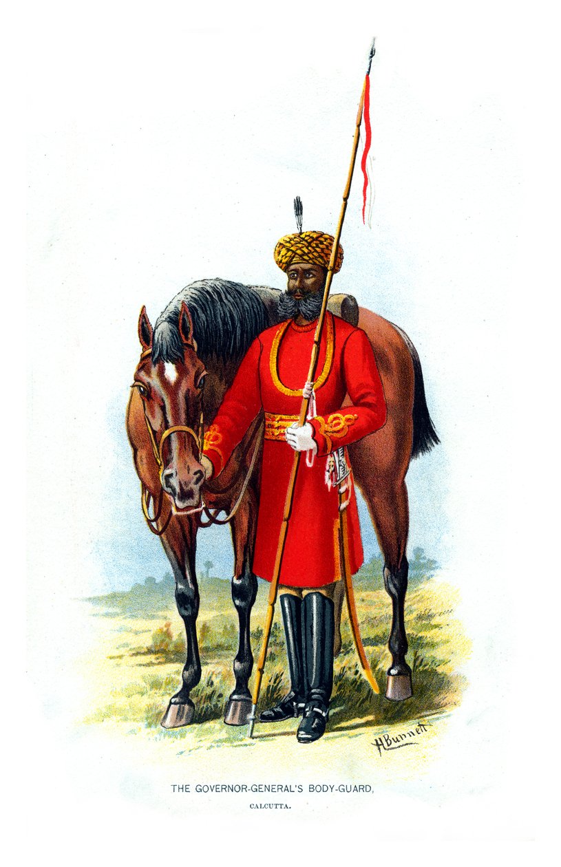 Gwardia przyboczna generałów gubernatorów, ok. 1890 r. autorstwa H. Bunnett