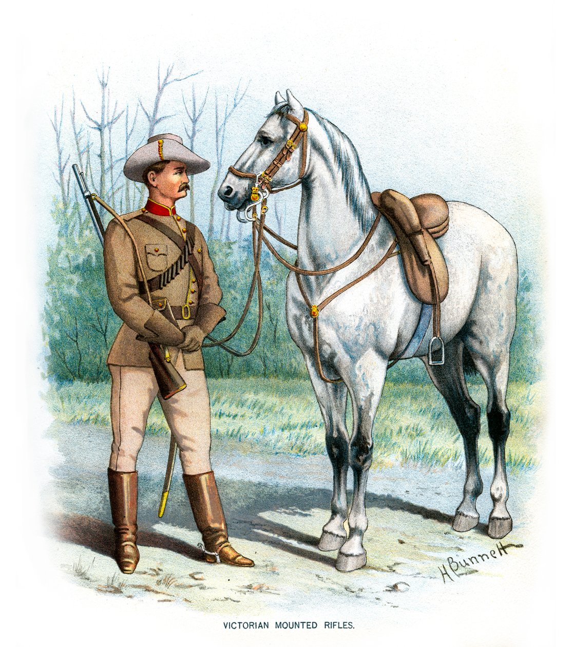 Wiktoriańskie karabiny konne, ok. 1890 r. autorstwa H. Bunnett