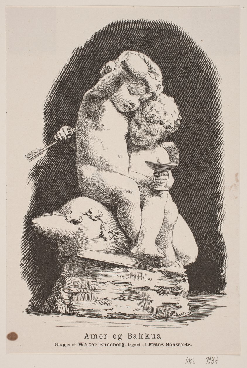 Kupidyn i Bachus autorstwa H. C. Henneberg