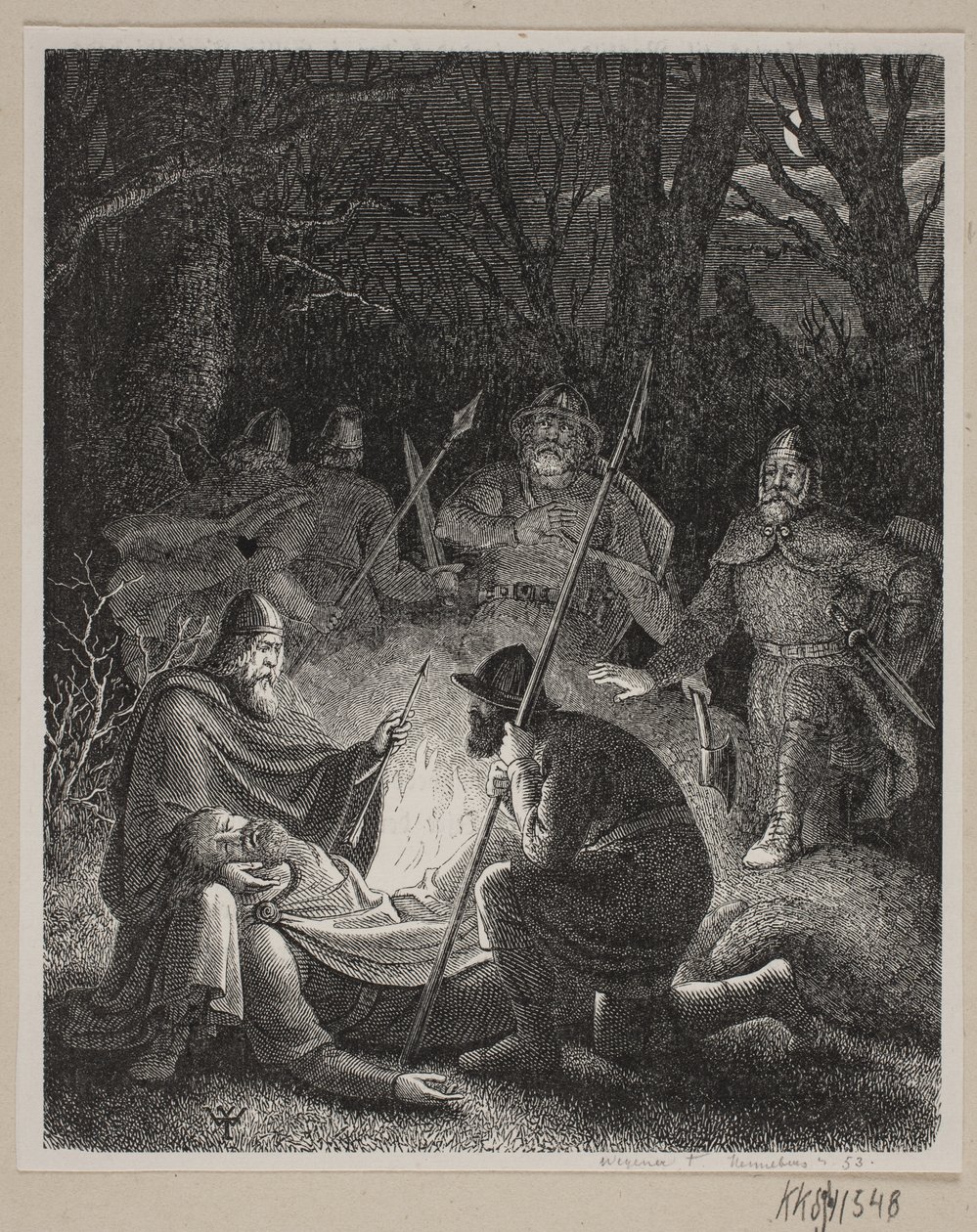 Ilustracja do historii Danii Fabrycjusza. autorstwa H. C. Henneberg