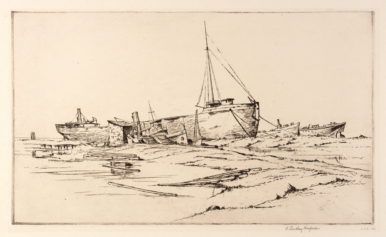 Cmentarz morski, Port Arthur autorstwa H. Lindley Hosford