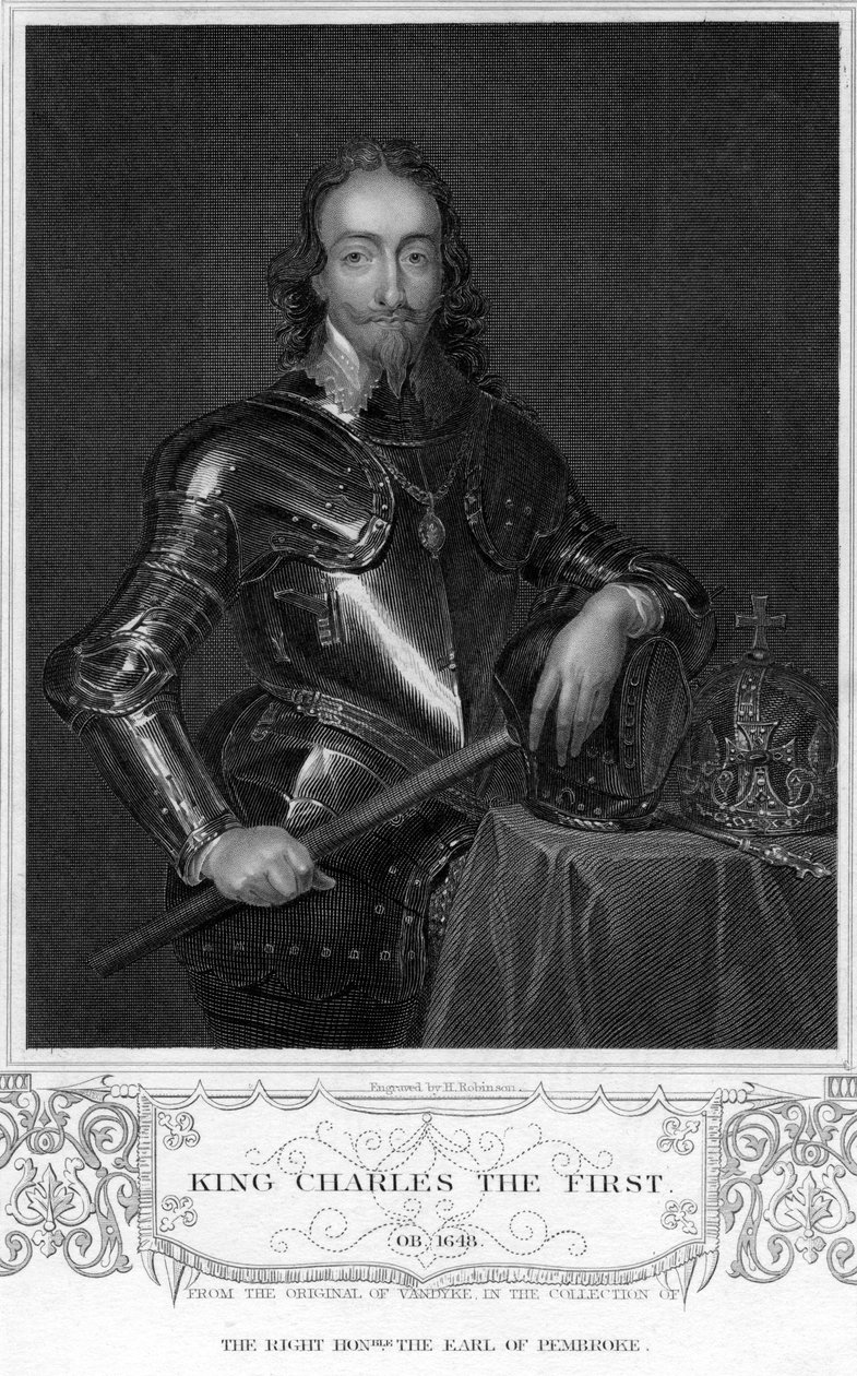 Karol I z Anglii, XIX wiek. autorstwa H. Robinson