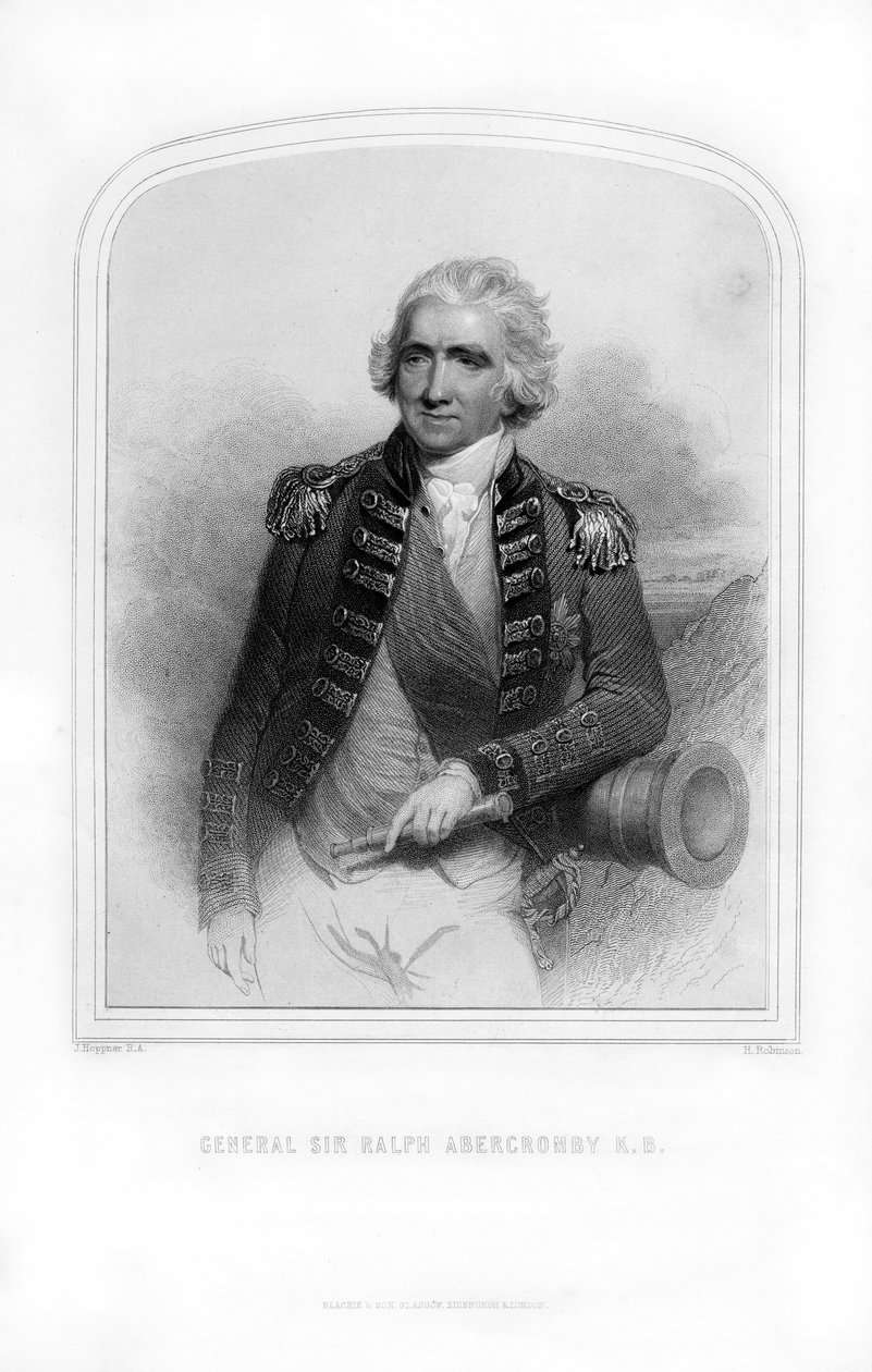 Sir Ralph Abercromby, brytyjski generał porucznik, 1870. autorstwa H. Robinson