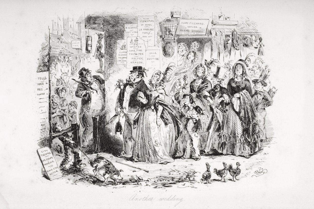 بل واده، د چارلس ډیکنز (1812-70) لخوا د "ډومبی او زوی" انځورګری لومړی ځل په 1848 کې خپور شو autorstwa Hablot Knight Browne
